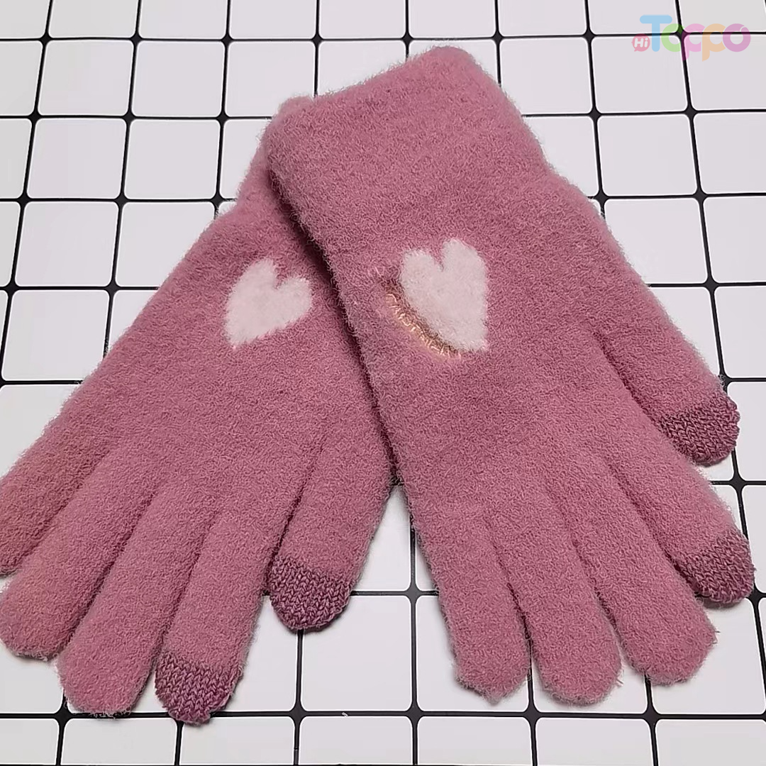 Korean Velvet Touch Panel Gloves
