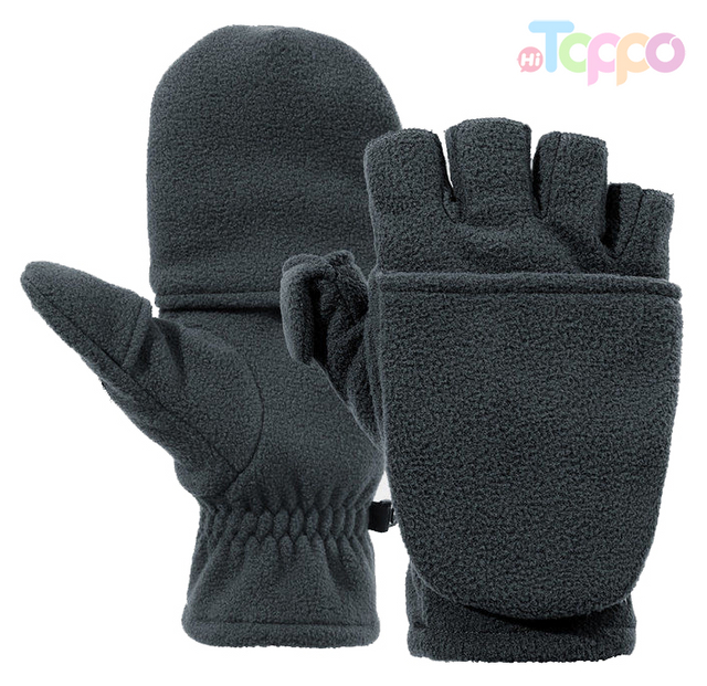 Fleece Warm Flip Gloves 