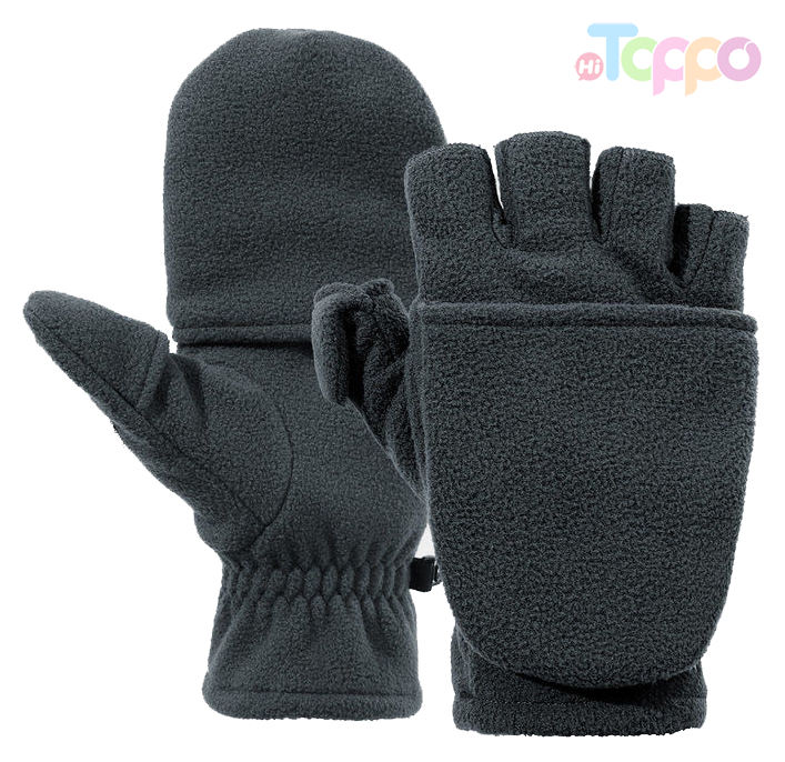 Fleece Warm Flip Gloves 