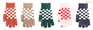 Acrylic 7-gage Jacquard Touch Panel Gloves 