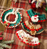 Christmas Knit Pet Collar with Bell & Bow Decoration