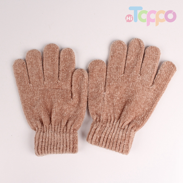 Chenille Gloves Solid Color Chenille Gloves Women's Knit Soft Warm Gloves