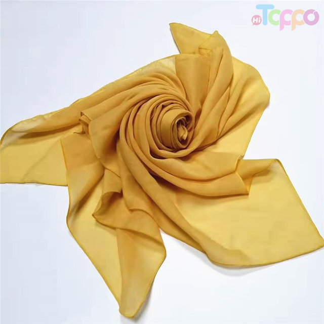 Voile Yarn Plain Scarf in A Variety of Colors