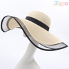 Floppy Wide Brim Sun Hat Ladies Beach Straw Fedora Summer Foldable Straw Hat