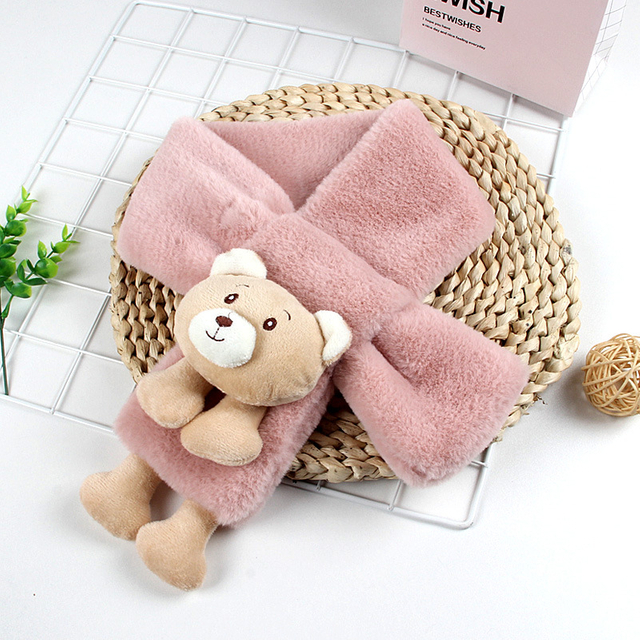 Children’s scarf plush imitation rabbit hair scarf