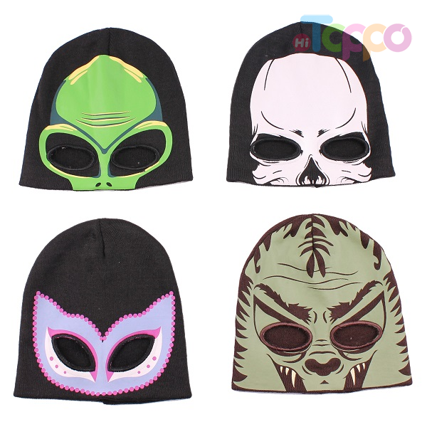 Halloween Printed Knitcap Knitted Hats Unisex Beanie 