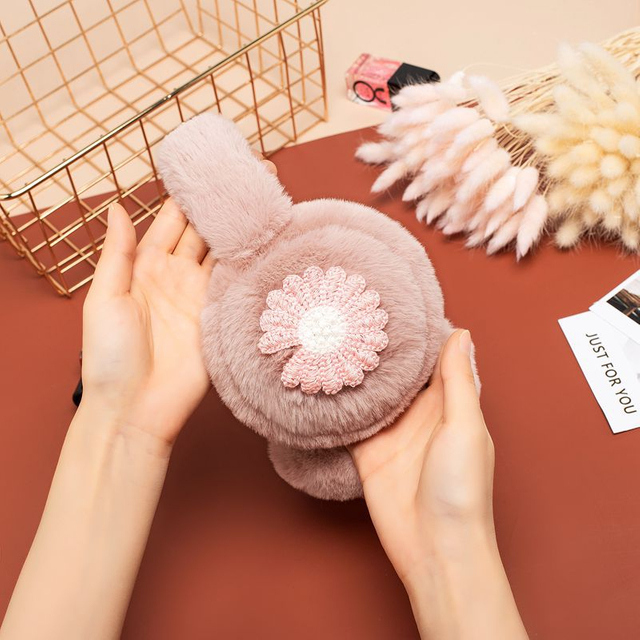 Bunny fur earmuffs