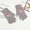 Thicker Mink Fur Embroidered Gloves 2 Touch Tips Touch Screen Gloves Soft Winter Warm Gloves for Women Men