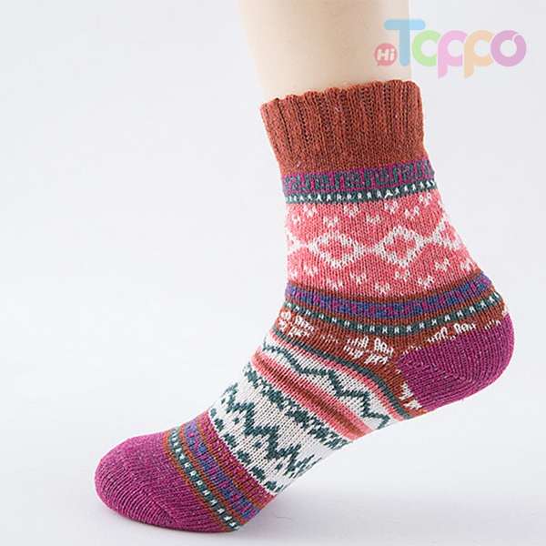 Cotton Jacquard Socks Thick Cotton Stocking Winter Socks