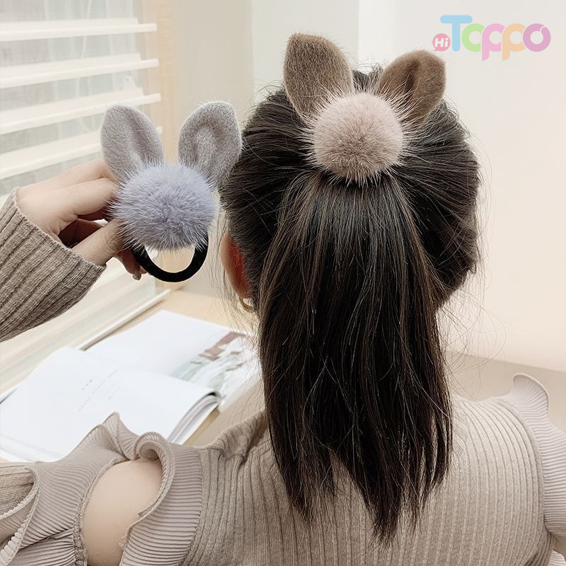 Fabric and Fake Fur Headbands For Women-Set Hair