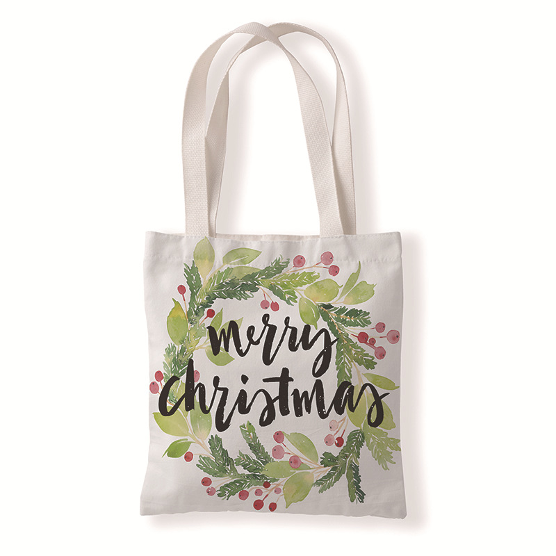 Christmas tree canvas bag