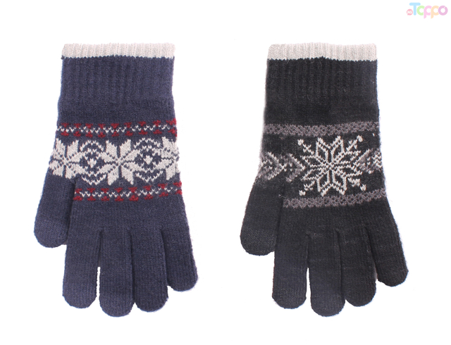 Customize Warm Stretch Knitted Winter Touchscreen Magic Acrylic Gloves Women MenMittens Touch Screen Gloves for Discount