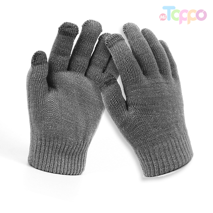 Acrylic 7 Gage Solid Touch Panel Gloves