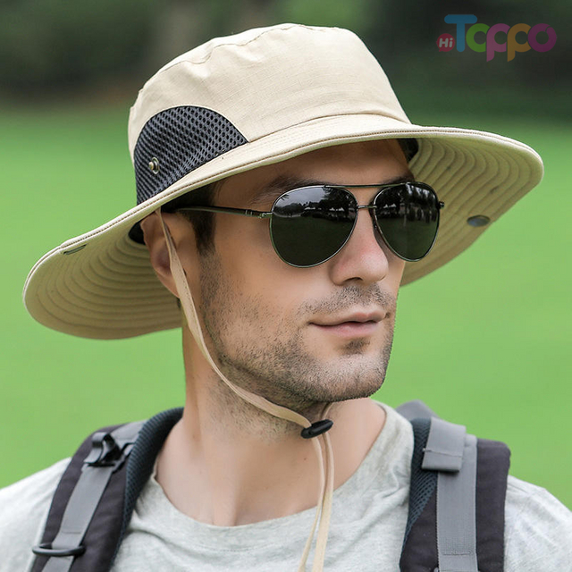 Outdoor Fisherman Hat Men And Women Summer Sunscreen Anti-ultraviolet Sunshade Breathable Fishing Hat Mountaine 