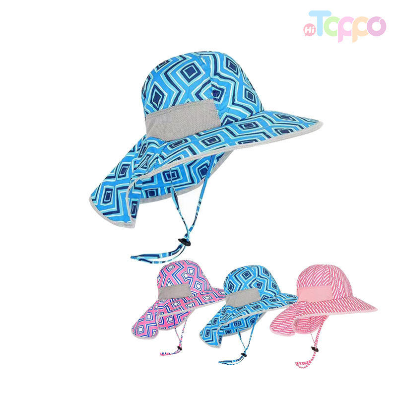 Sun Protection Bucket Hat Kids Designer Fishing Hats Cap Nylon Child Outdoor Fishing Hat for Children