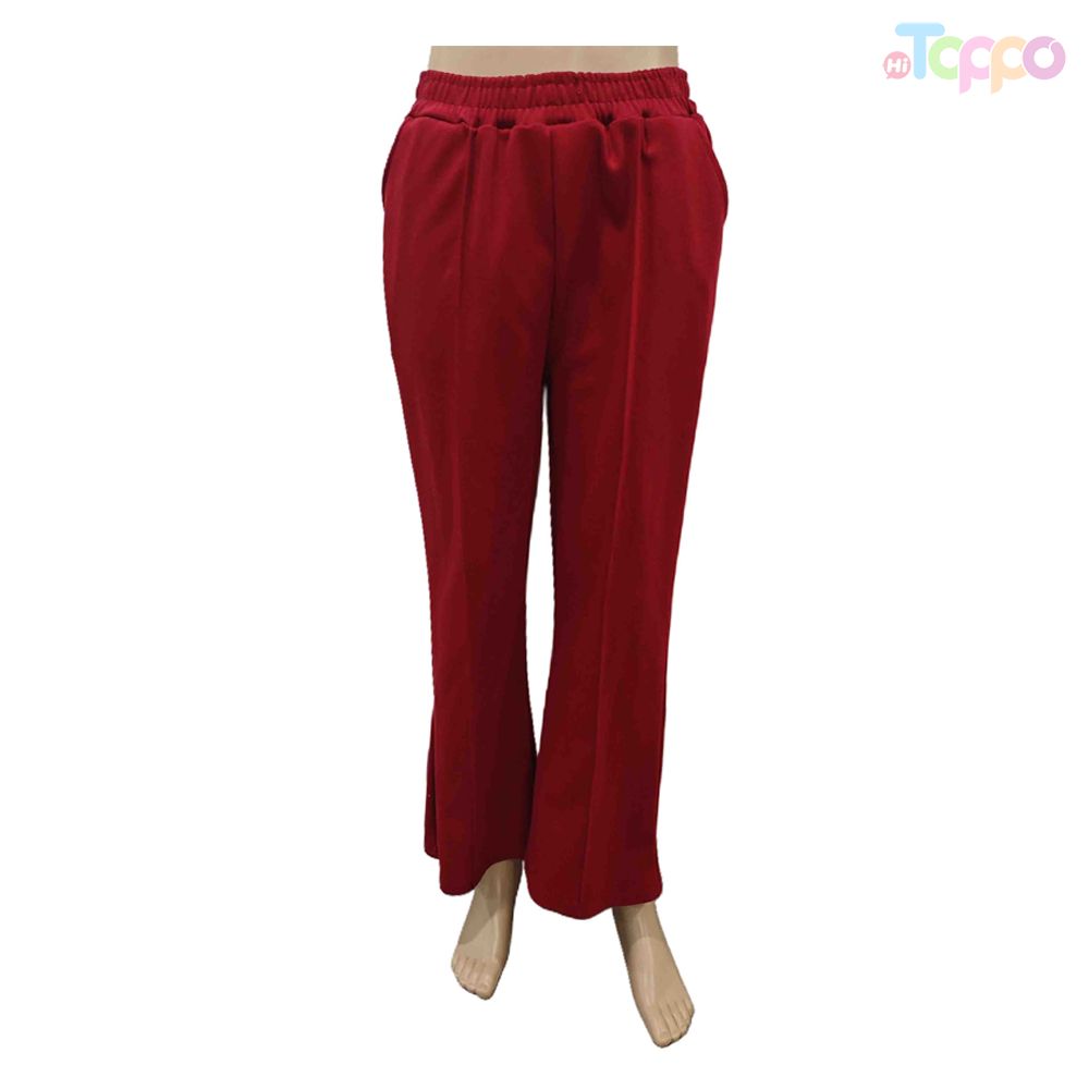 Women's High Quality Elastic Waist Slim Straight Outdoor Pants with Pocket