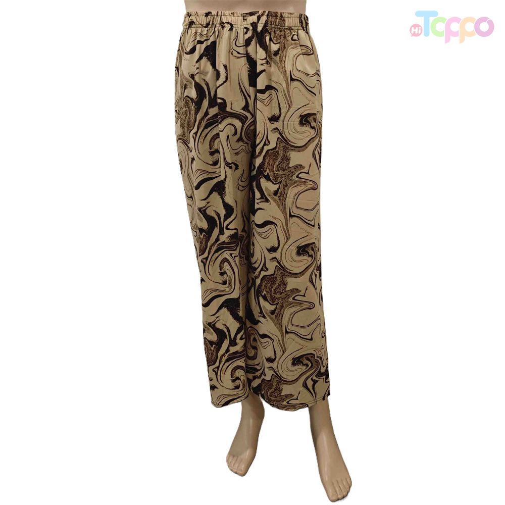 Women's Retro Style Print Stretchy Lounge Pants Comfortable Home Pajama Pants
