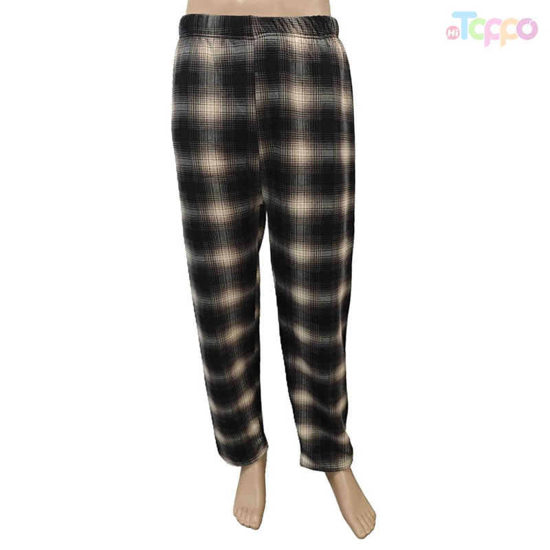 High Waist Plaid Straight Leg Casual Pants Women's Versatile Daily Essential
