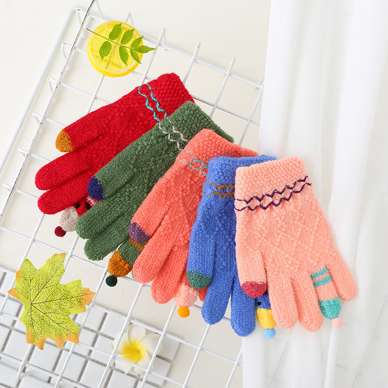 Winter Jacquard gloves