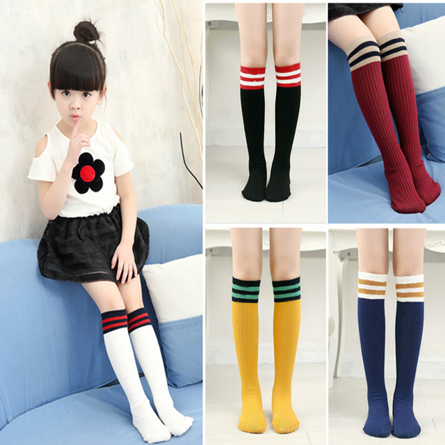 High knee socks in spring and autumn