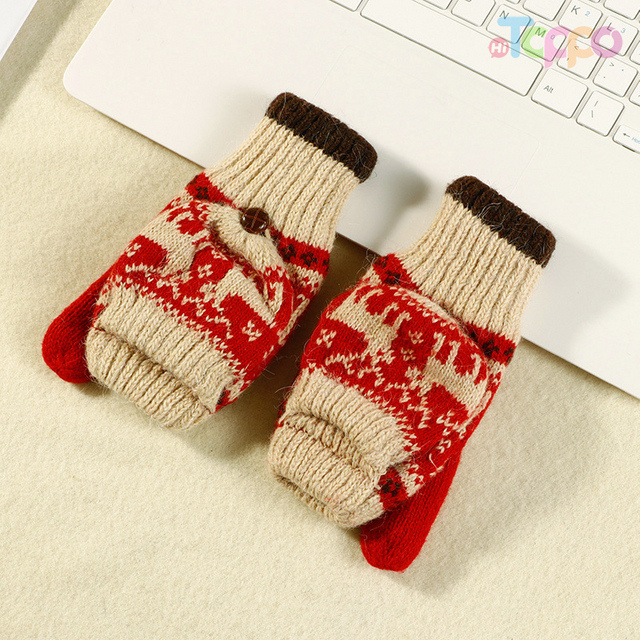 Warm gloves Cold and windproof gloves for leaking fingers