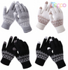 Acrylic Touch Screen Jacquard Gloves
