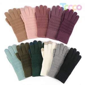 Adult Winter Gloves Women's Purl Jacquard Gloves for Cycling Climbing for Women 