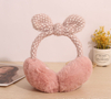 Knitted thick hair ball earmuffs