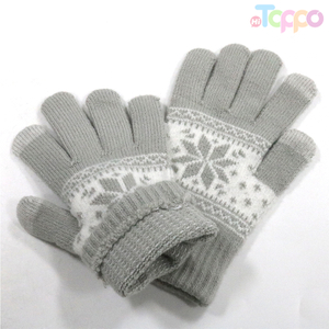 Customize Warm Stretch Knitted Winter Touchscreen Magic Acrylic Gloves Women MenMittens Touch Screen Gloves for Discount