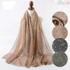 Foil Printing Plain Scarf Spring And Autumn Style