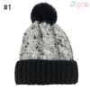 Fashion Outdoor Warm Joint Thicken Knitted Winter Hats with Pompom