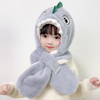 Warm stuffed dinosaur hat