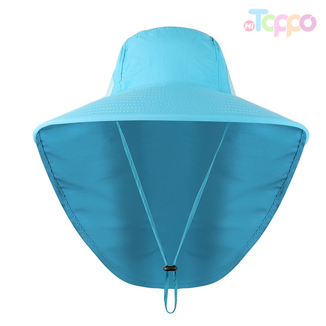 Outdoor Protect Hat Sun Protection Climbing Hat Waterproof Breathable Bucket Hat With String For Men And Women