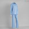 Soft Light Blue Relaxed Fit Loungewear Set