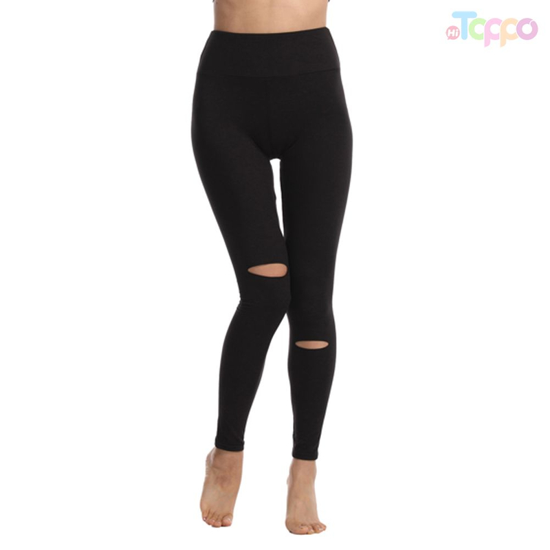 Hollow Out Design Stretch Yoga Pants High Waist Butt-Lifting Fitness Leggings Pour Femmes
