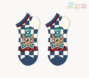 Lukmi cartoon summer shallow mouth low help thin boat socks