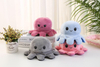 Squeezable Stress Relief Reversible Octopus Flip Plush Toy