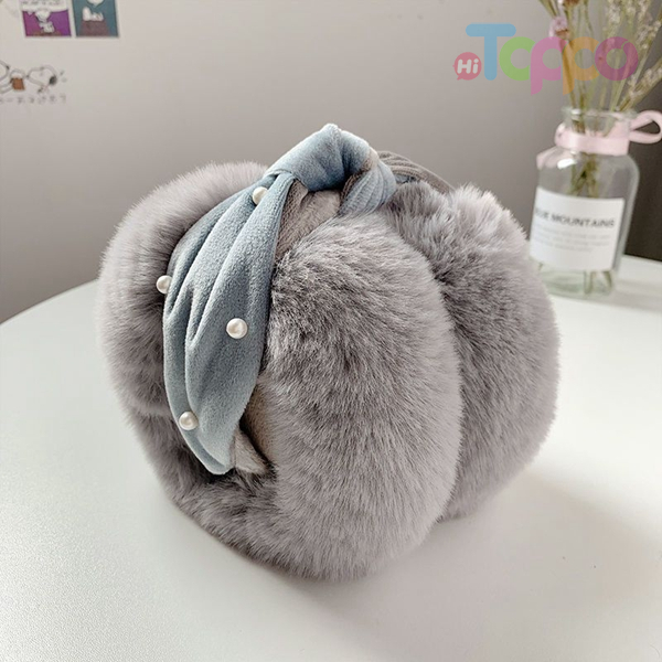 Winter Plush Ear Protectors Imitation Rabbit Hair Earmuffs Fake Fur Earmuff Folding Collapsible Earmuff