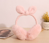 Knitted thick hair ball earmuffs