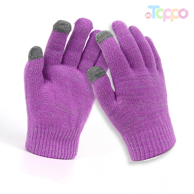 Acrylic 7 Gage Solid Touch Panel Gloves