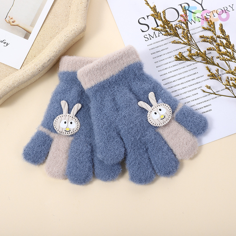 Terry Yarn Rabbit Gloves 