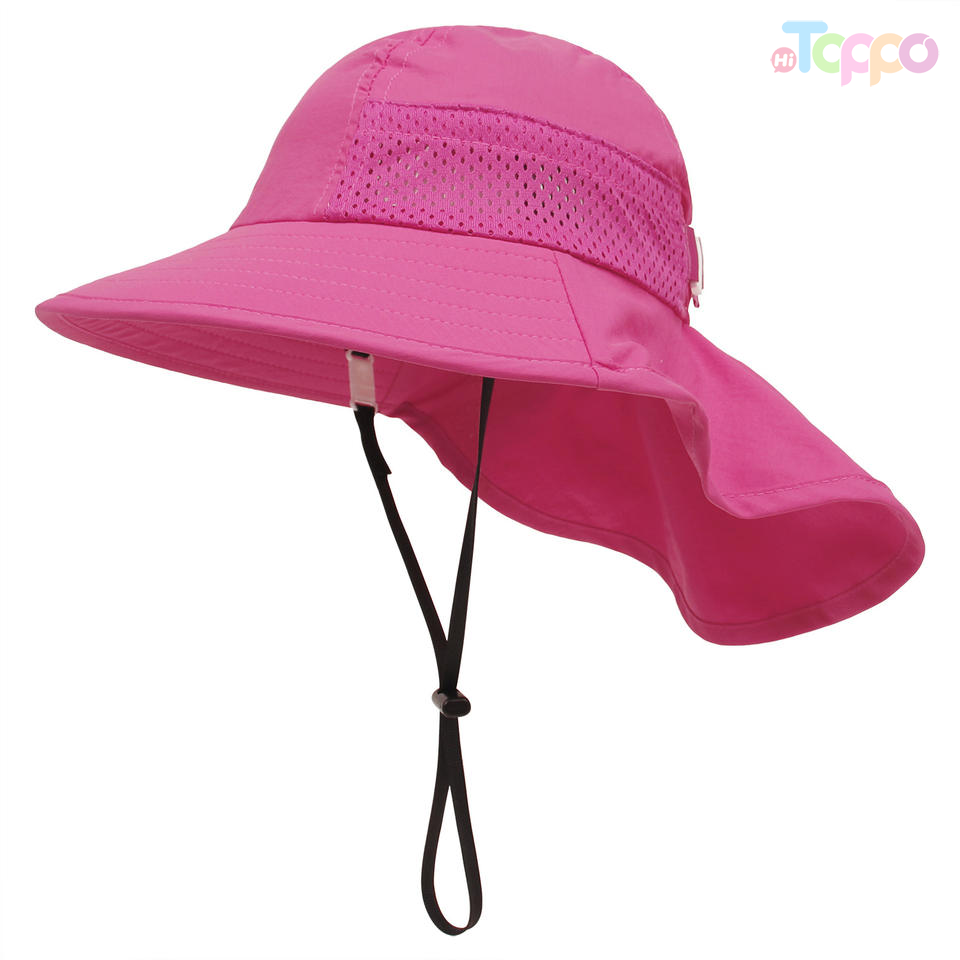 Designed Bucket Hat Cap Fisherman Kid Hat Sun Fishing Cap Unisex Plain Children Summer Hat