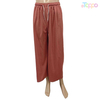 Red Wide Leg Drawstring Pants, Comfortable Lounge Pants