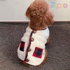 2-Pack Festive Plaid Fleece Pet Winter Vests & Scarves