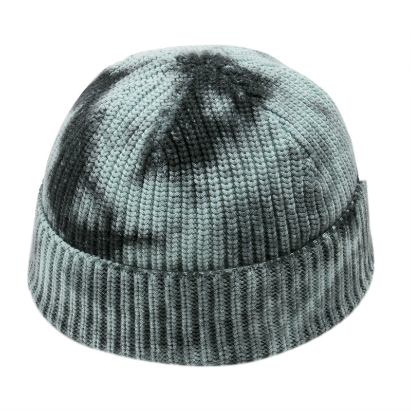 Tie dye knitting hat