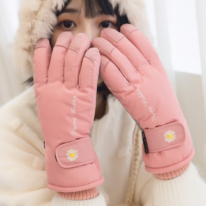 Extra-thick ski gloves