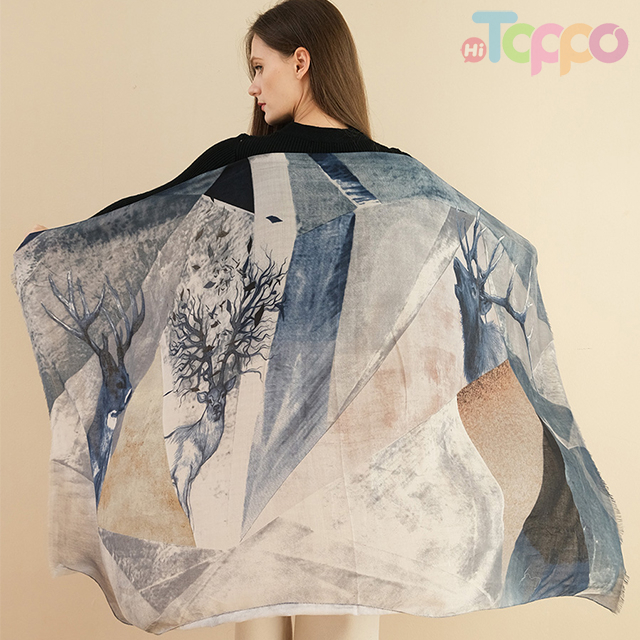 Female Beautiful Ladies Shawl Fashion Scarf for Women for Ladies Spring Summer