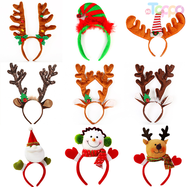 Holiday Headbands Cute Christmas Headbands Hat Fit All Sizes Fun Festive for Annual Holiday