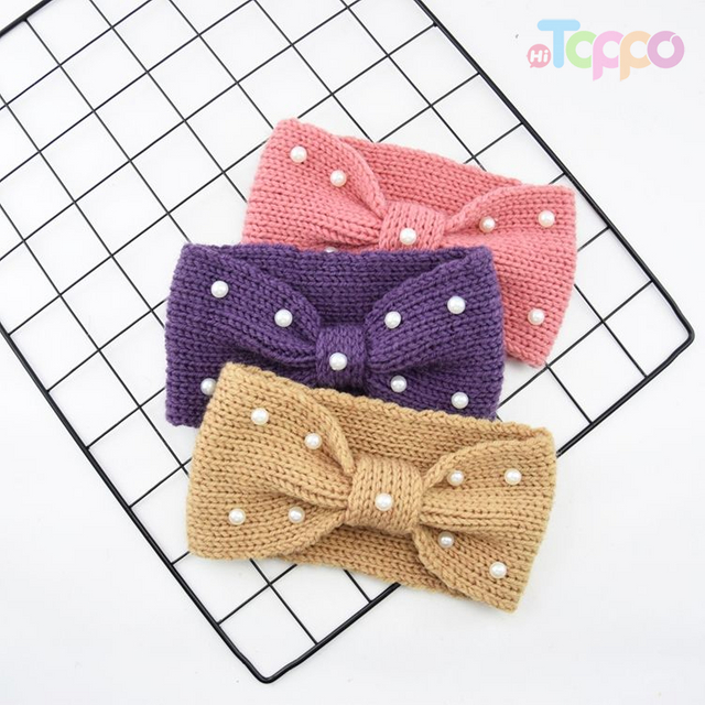 Winter Knit Headband Ear Warmer Headband Crocheted Head Wraps For Women And Girls