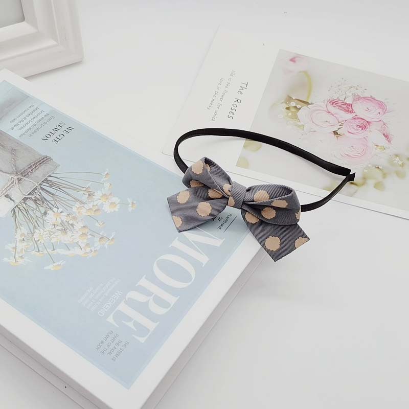 Floral bow headband